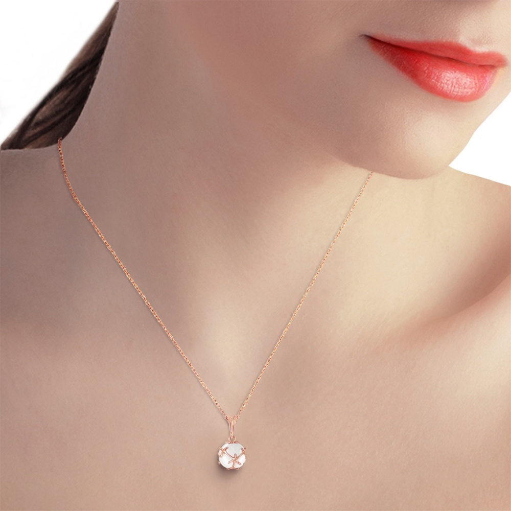14K. SOLID GOLD NECKLACE WITH NATURAL OPALS - Picture 2 of 7